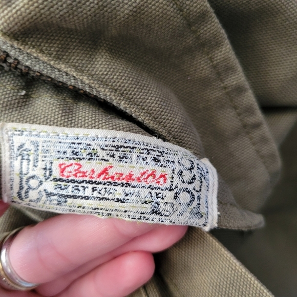 Carhartt Women's Medium Olive Green Canvas Utility Military Jacket Coat Workwear - Picture 9 of 12